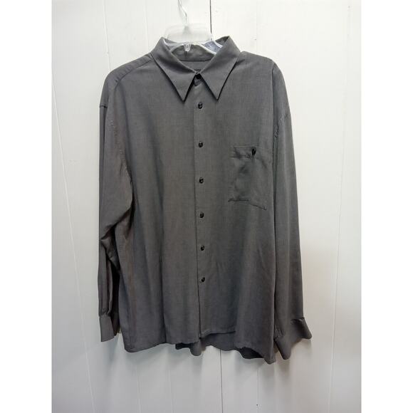 J. Ferrar Other - J. Ferrar Mens Gray Ls Button Down Shirt (Size Xl)
